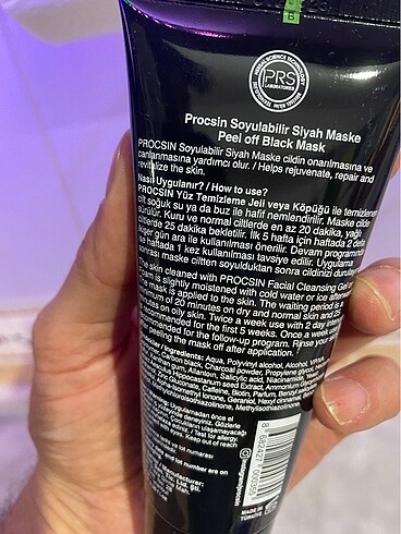 Procsin PROCSIN Siyah Maske 100 ML