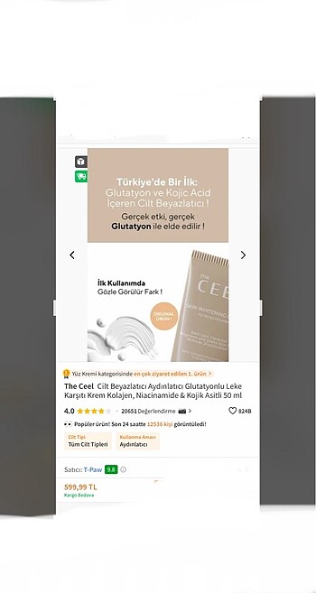 The Ceel Cilt Beyazlatıcı Aydınlatıcı Krem - Görsel 4