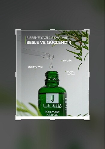 Lee Shia Biberiye ve Biotin Kompleksi 50ml - Görsel 6