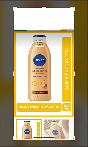 Nivea NIVEA Q10 Sıkılaştırıcı Ve Bronzlaştırıcı Vücut Losyonu 250 ml