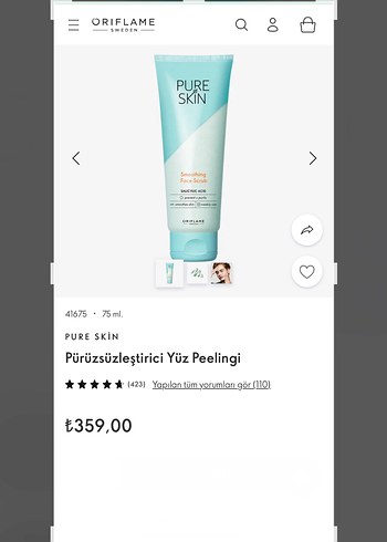Pürüzsüzleştirici Yüz Peelingi 75 ml - Görsel 2
