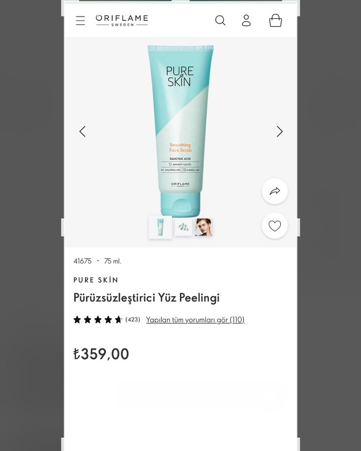 Pürüzsüzleştirici Yüz Peelingi 75 ml - Görsel 2