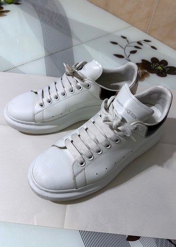 Alexander McQueen Beyaz Deri Sneaker