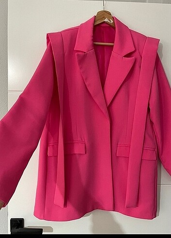 İpli blazer ceket - Görsel 3