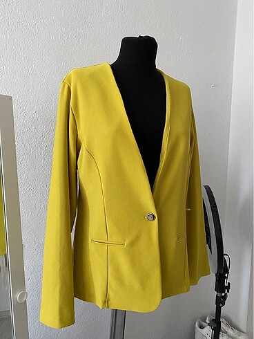 xl Beden Neon sarı ceket