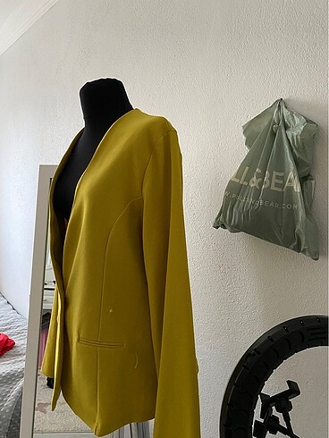xl Beden sarı Renk Neon sarı ceket