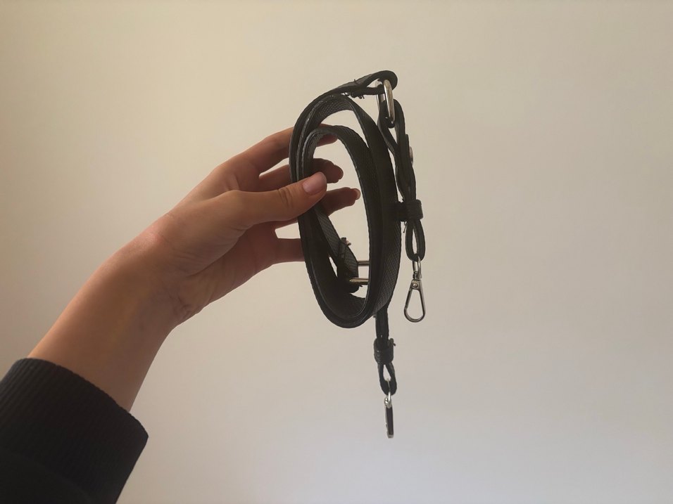 Lacoste Siyah Deri Vintage Kadın Çanta - Görsel 2