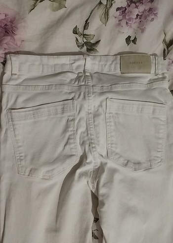 bershka beyaz flare jean - Görsel 6