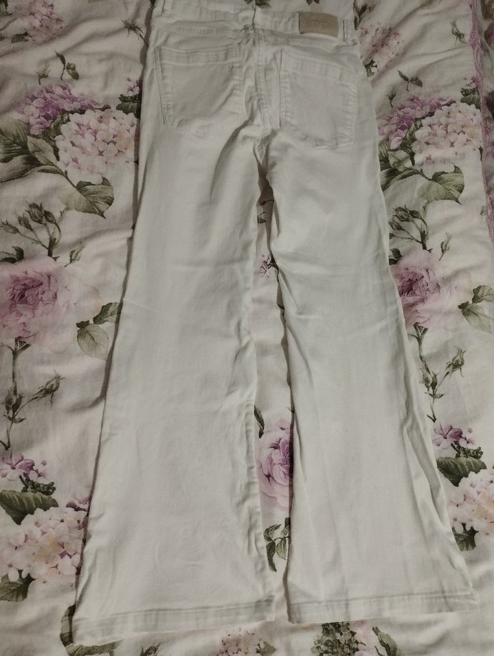 bershka beyaz flare jean - Görsel 5