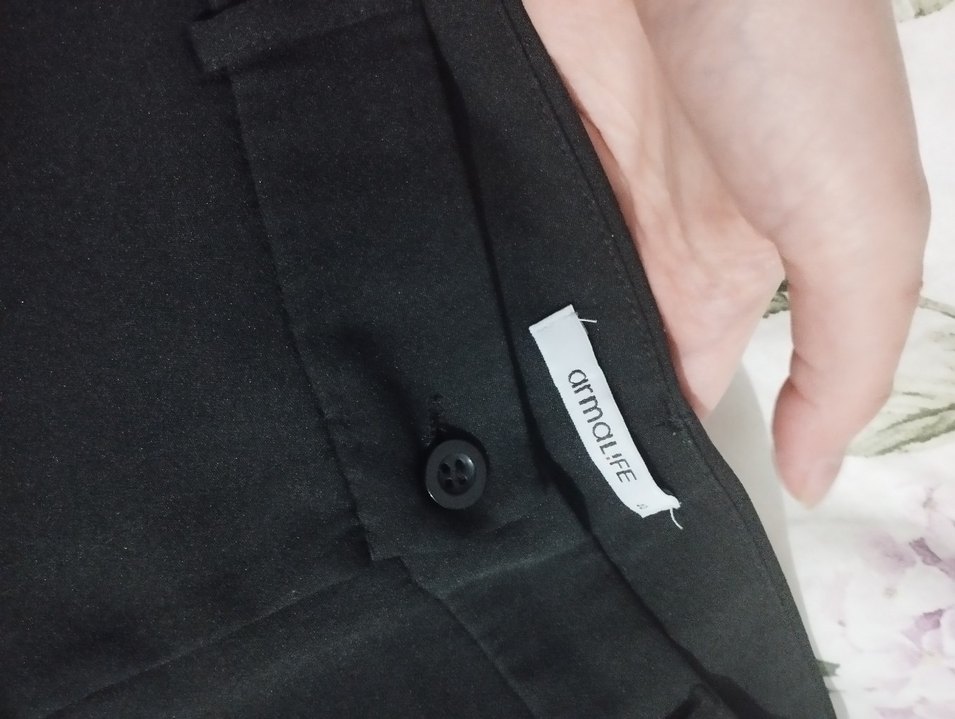 armalife siyah Kadın Midi Kumaş Pantolon - Görsel 3