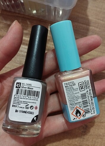 Pastel Note 45 ve pastel 301 ojeler
