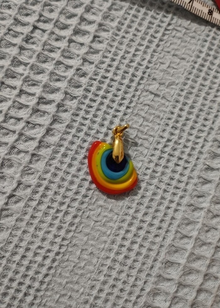 Murano cam nazar boncuğu kolye ucu - Görsel 2