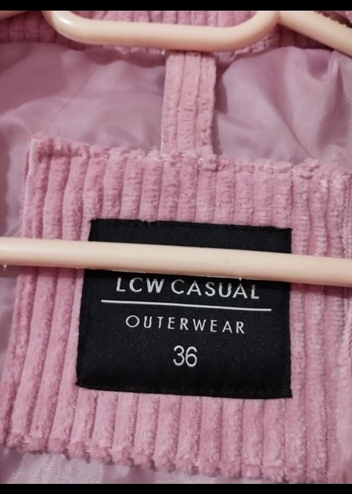 Lc waikiki lila kadife mont ceket - Görsel 3