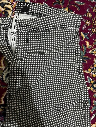 Bershka kareli pantolon