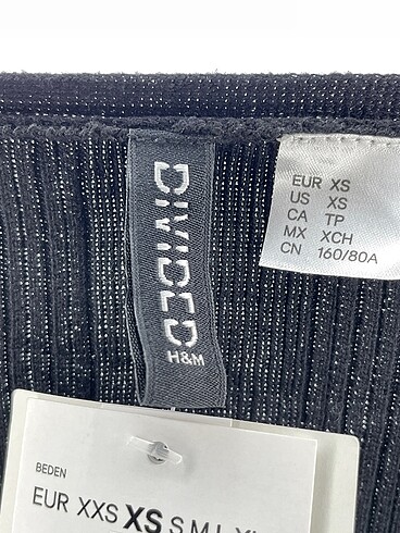 xs Beden siyah Renk H&M Bluz %70 İndirimli.