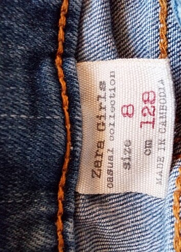 8 Yaş Beden Zara kız çocuk şort