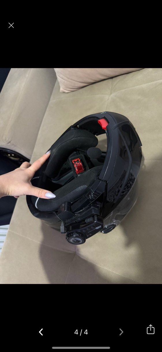 Çene Açılabilir strobe LS2 Motosiklet Kaskı - Görsel 4