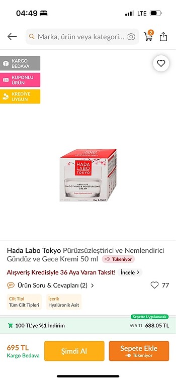 Tokyo pruzsuzlestirici nemlendirici krem