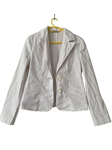 s Beden beyaz Renk BEYAZ BLAZER CEKET