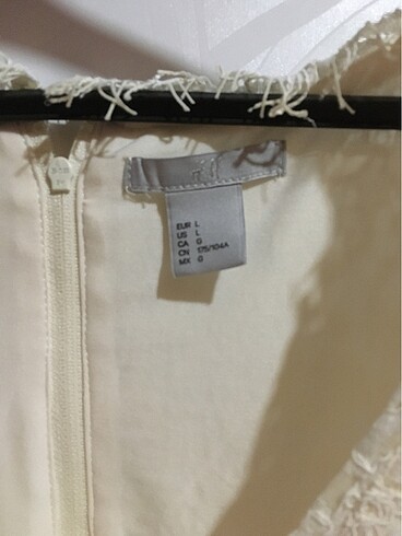 l Beden beyaz Renk H&M elbise