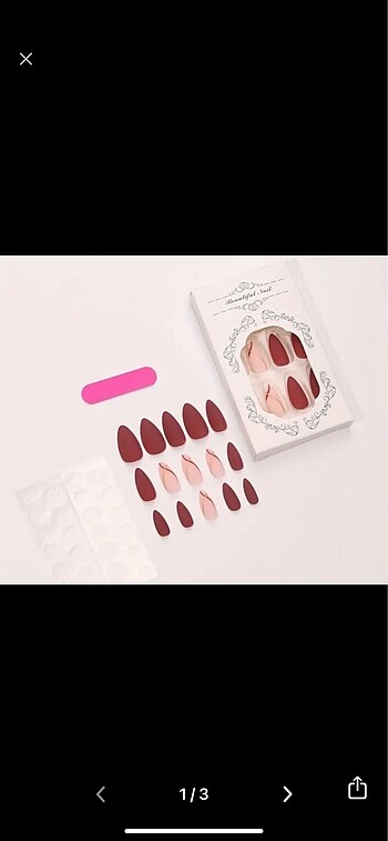 24 lü TAKMA TIRNAK SETİ - Görsel 5