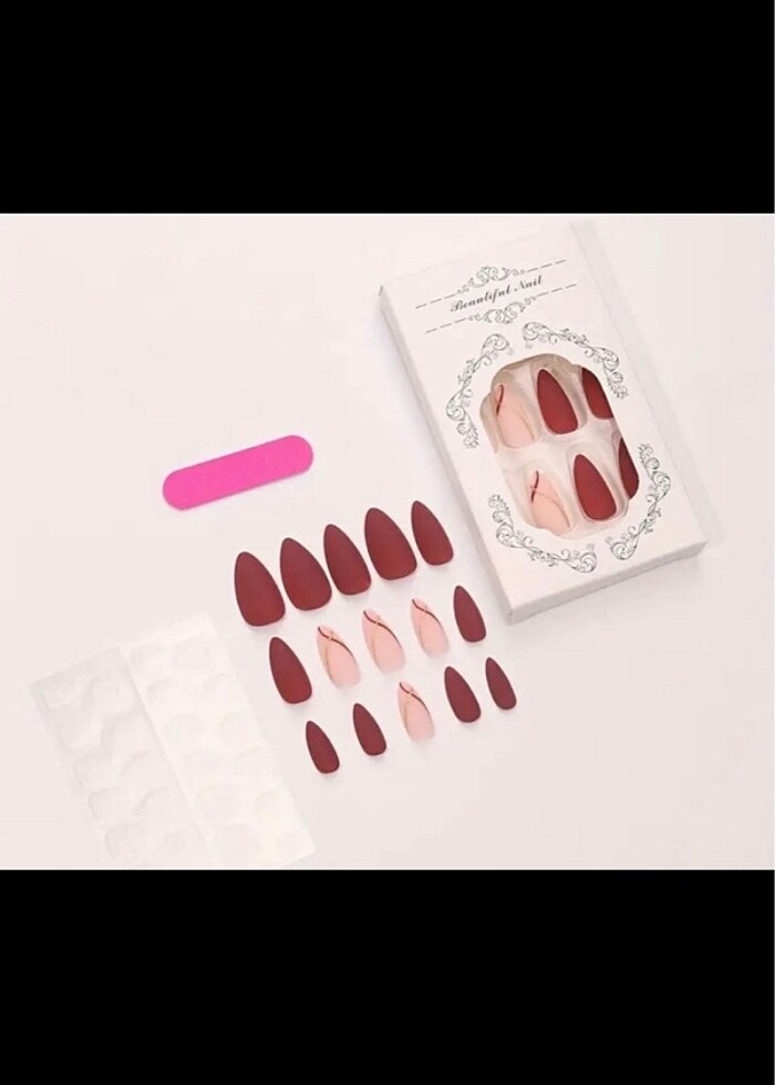 24 lü TAKMA TIRNAK SETİ - Görsel 5