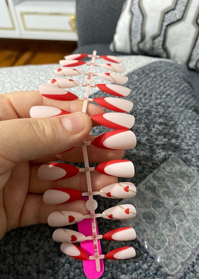 24 lü TAKMA TIRNAK SETİ - Görsel 3