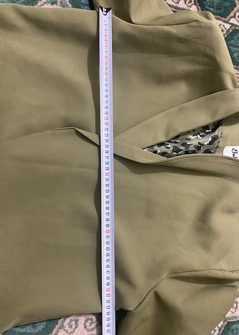 Kahverengi Kuşaklı Uzun Kadın Blazer - Görsel 12