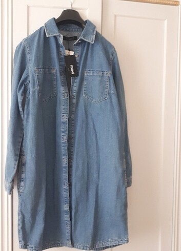 Mavi Jeans Kadın mavi kot ceket elbise tunik gömlek