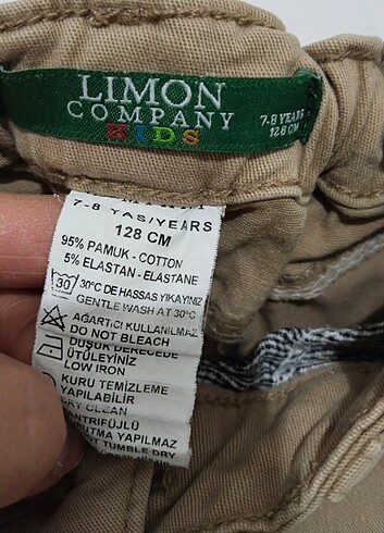 7 Yaş Beden Limon company şort