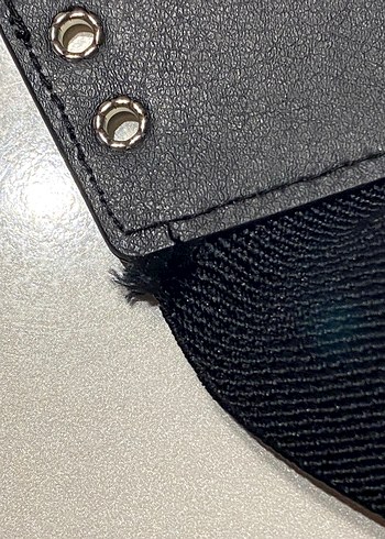 Beden Tokalı Siyah Deri Punk Kemer Korse