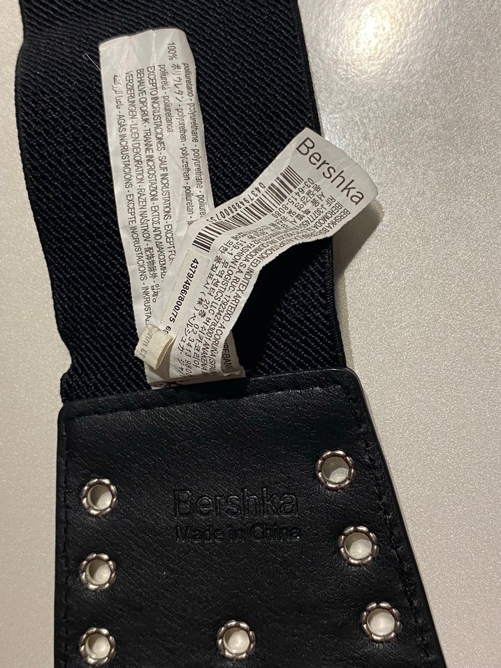 Tokalı Siyah Deri Punk Kemer Korse - Görsel 4