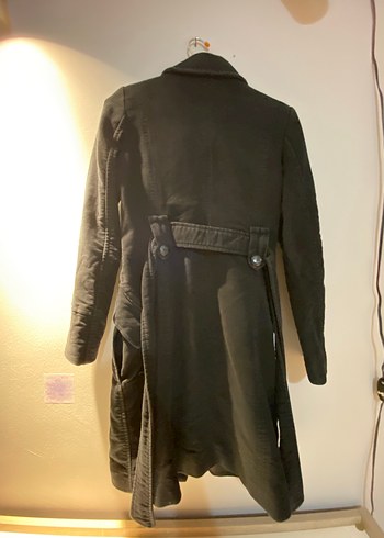 Mango Vintage Siyah Kaban - Görsel 2