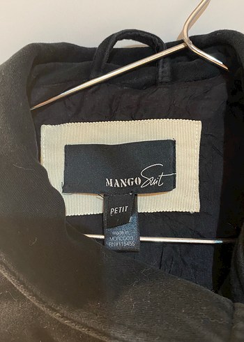 Mango Vintage Siyah Kaban - Görsel 5