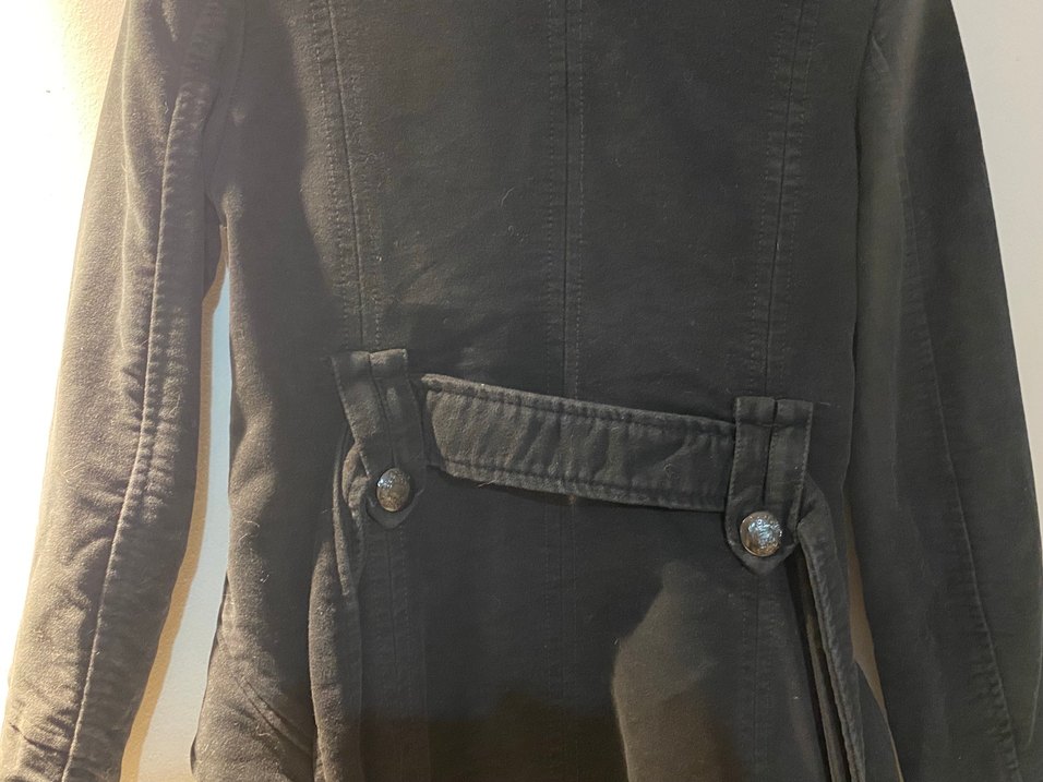 Mango Vintage Siyah Kaban - Görsel 3