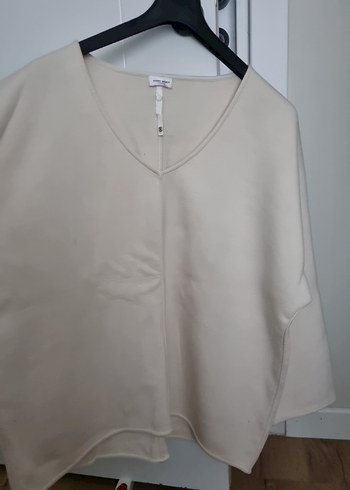 Diğer V Yaka Bej Kadın Sweatshirt