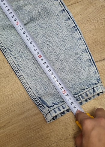 38 Beden açık mavi Rahat Kesim Kadın Jean Pantolon