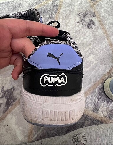38,5 Beden siyah Renk puma ayakkabı