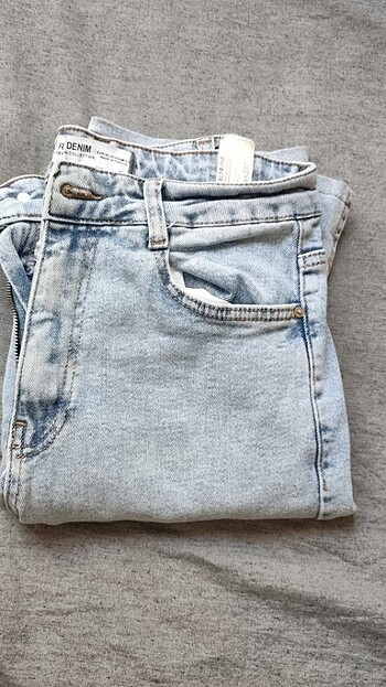 Paça detaylı Denim pantolon