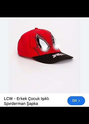 Işıklı Spiderman Şapka 
