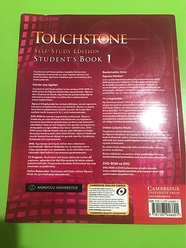 Touchstone Self Study 1 - Student's Book Cambridge ( İngilizce )