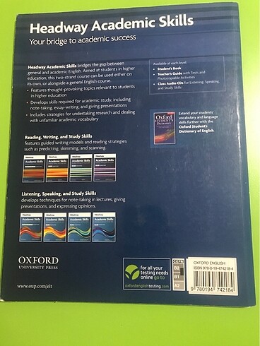 Beden Headway 3 Academic Skills - Reading, Writing + Listening, Speaki