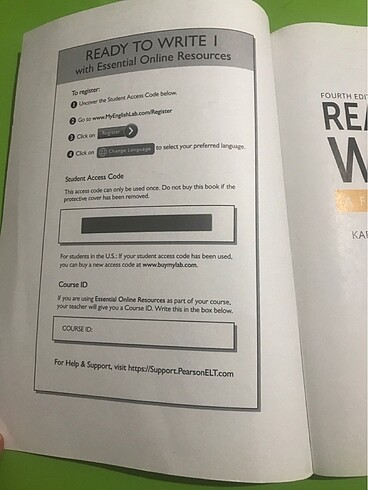 Beden Ready to Write 1 (4th Edition) - Pearson