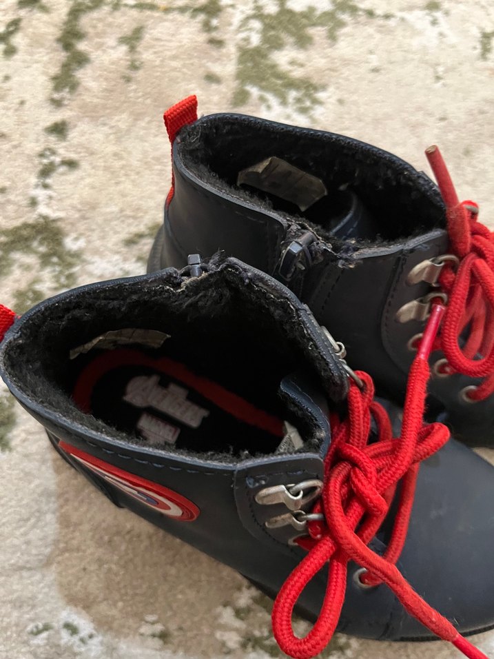 Kırmızı Erkek Çocuk Lastik Botlar - Görsel 4