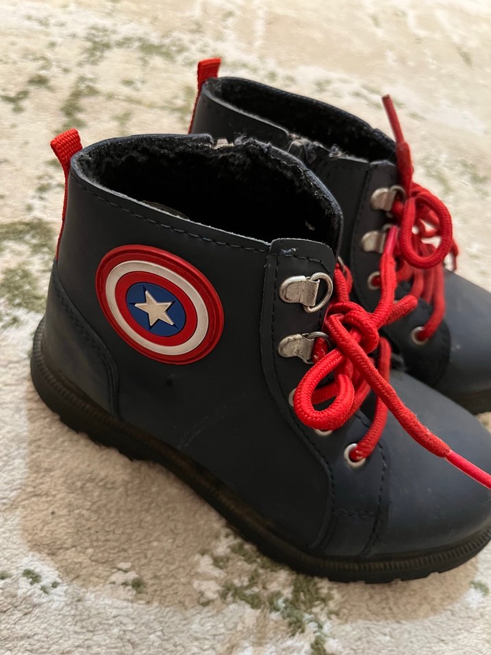 Kırmızı Erkek Çocuk Lastik Botlar - Görsel 2