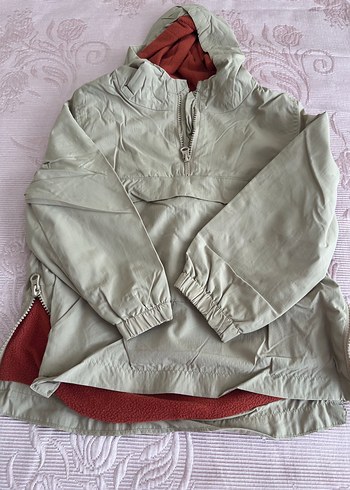 Kapüşonlu Gri Erkek Yağmurluk - Görsel 2