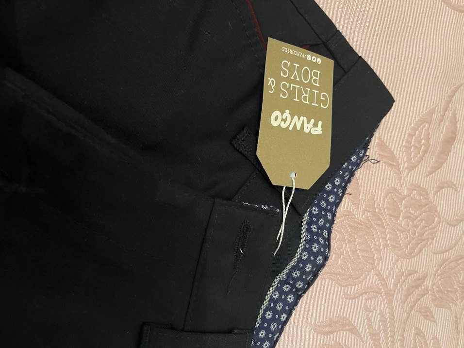 Siyah Kemerli Erkek çocuk pantolon - Görsel 3