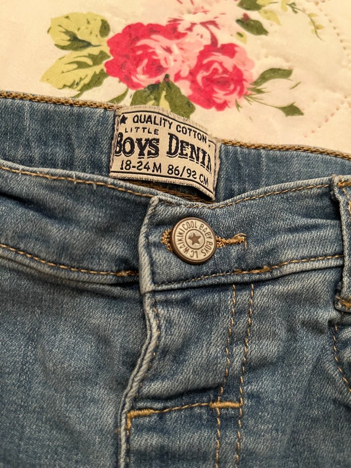 Erkek Çocuk Mavi Bol Kesim Denim Pantolon - Görsel 2