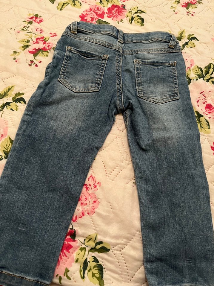 Erkek Çocuk Mavi Bol Kesim Denim Pantolon - Görsel 3