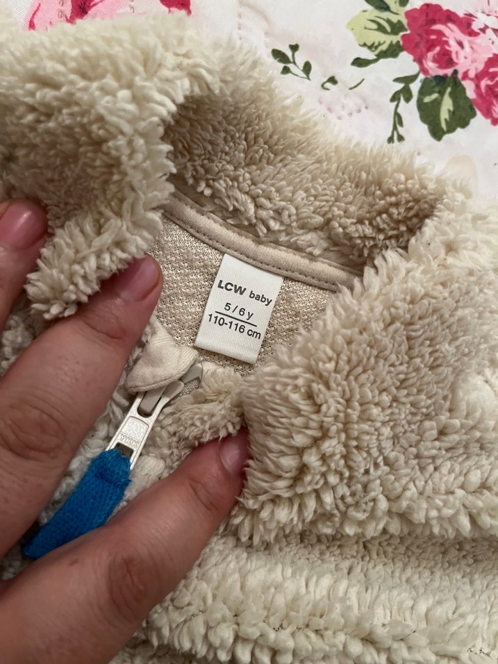 Erkek Çocuk Gri Peluş Sweatshirt - Görsel 3